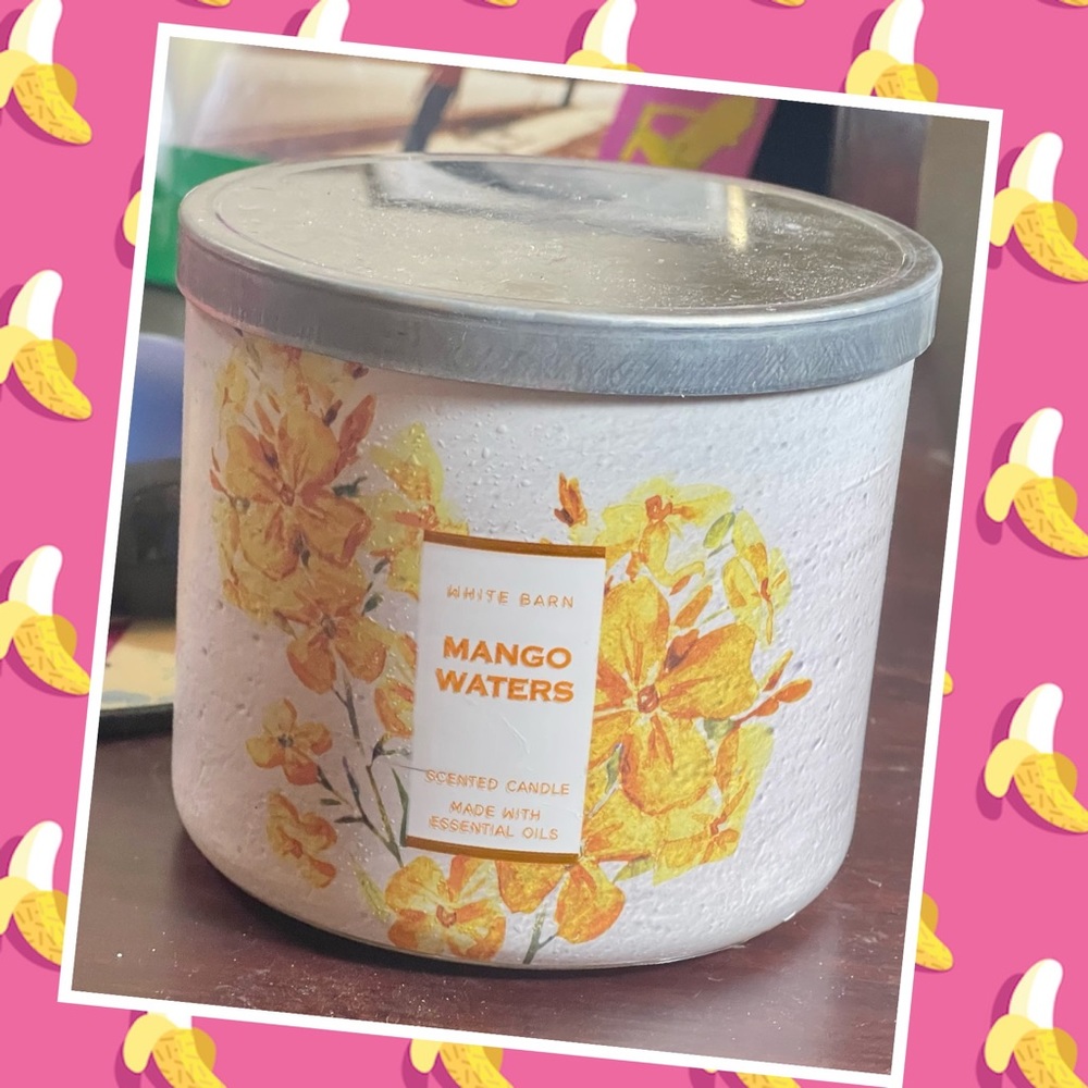 Mango waters 3 wick candle 🕯️